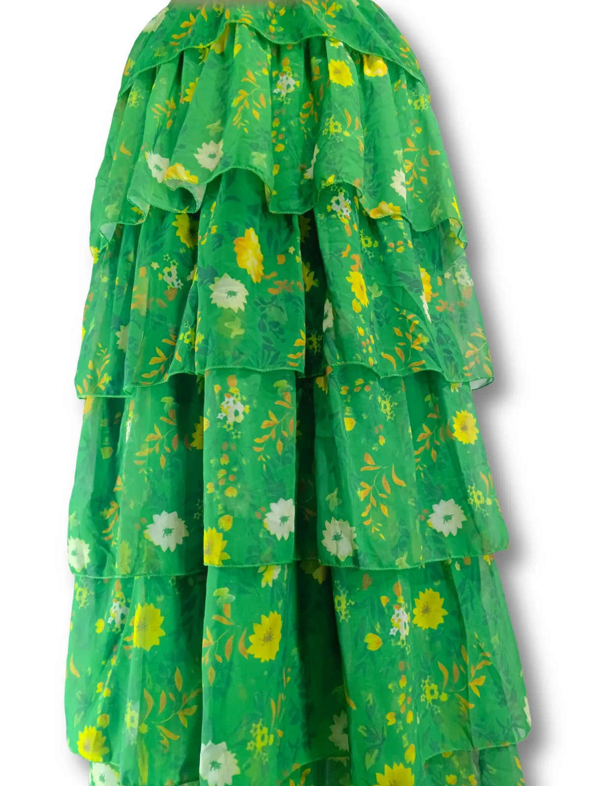 Floral Tiered Maxi Dress - N/A dresses available at theGirlyZone Kampala